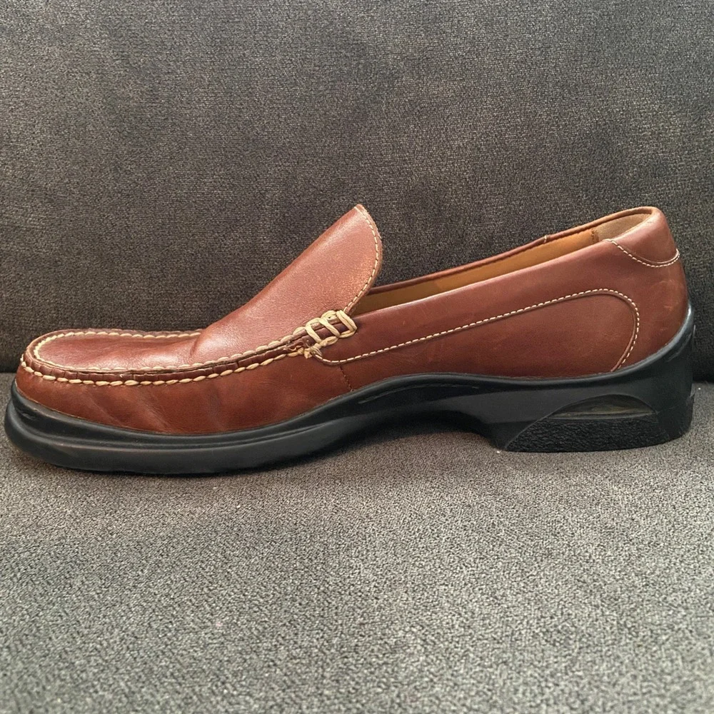 Cole Haan Air Santa Barbara Loafers Mens 10 Brown Leather Slip On Moccasin Toe